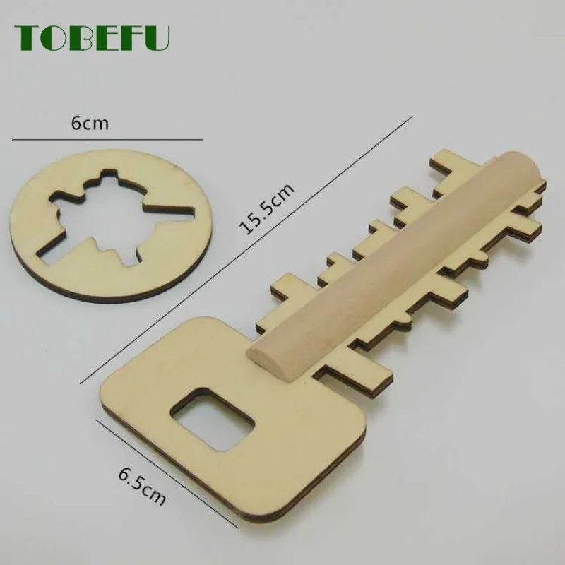 TOBEFU Creative Wooden Unlock Puzzle Key Toys Kong Ming Lock For Kids Stress Release Children Intellectual Educational Gifts | Игрушки и
