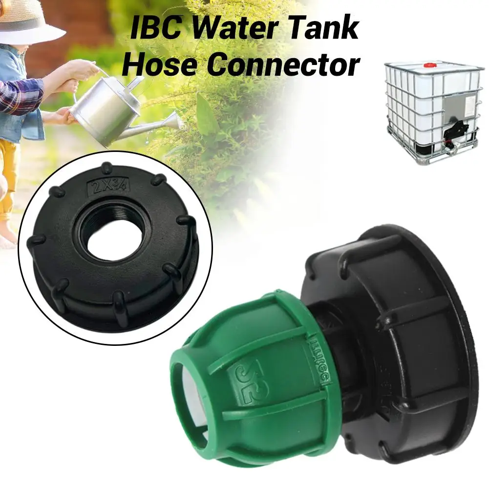 

1PCS Plastic Water Tank Hose Connector IBC Ton Barrel Hose Joint Fittings Garden Threaded Connection