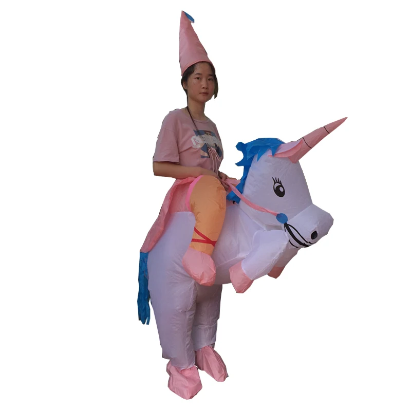 Бесплатная доставка надувной костюм единорога для взрослых Пегас Хэллоуин