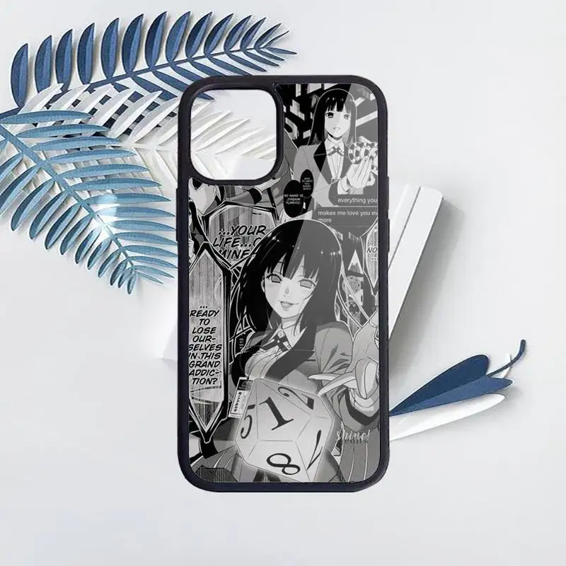 

Crazy Excitement Manga Kakegurui Phone Case PC for iPhone 11 12 pro XS MAX 8 7 6 6S Plus X 5S SE 2020 XR Luxury brand funda