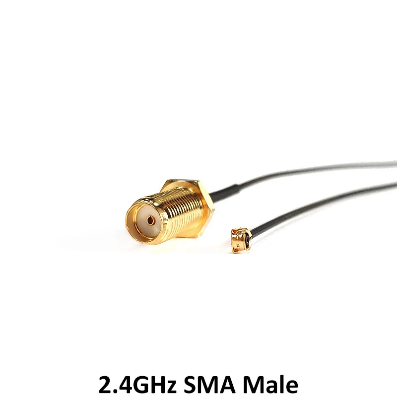 GRANDWISDOM 10pcs 2.4G antenna 2-3dbi sma male wlan wifi 2.4ghz antene IPX ipex 1 SMA female pigtail Extension Cable iot antena
