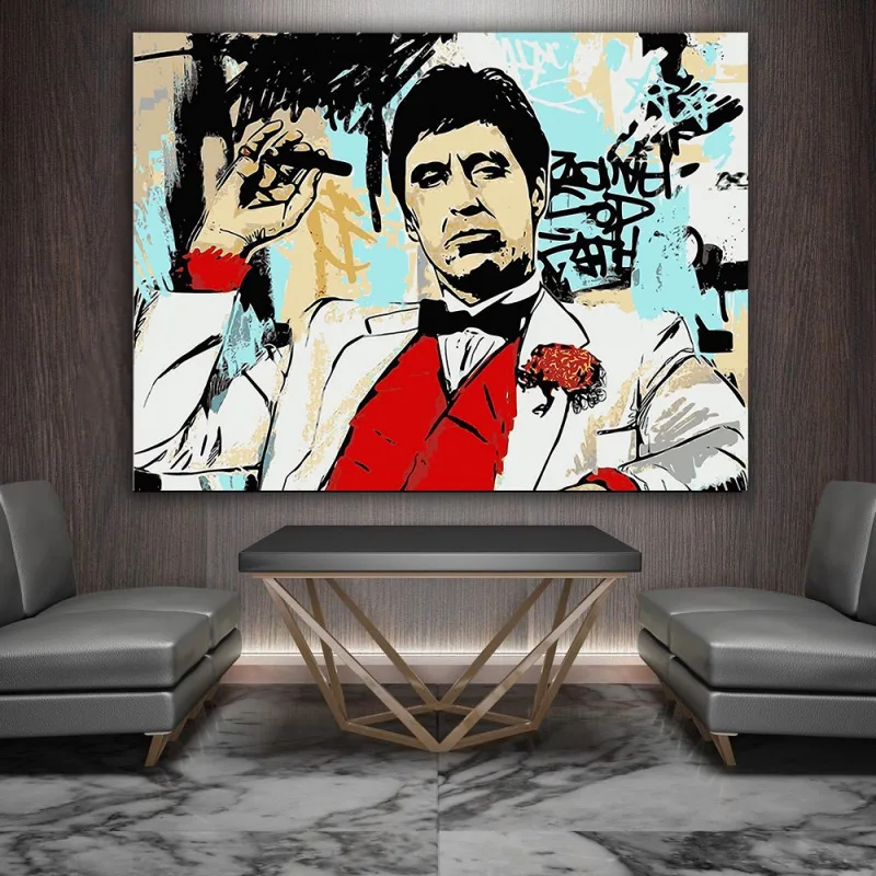 

Wall Pictur Canvas Prints Poster Gentleman Smoking A Cigar Canvas Painting Poster Decorative Nordic Style Pictures Tuinposter