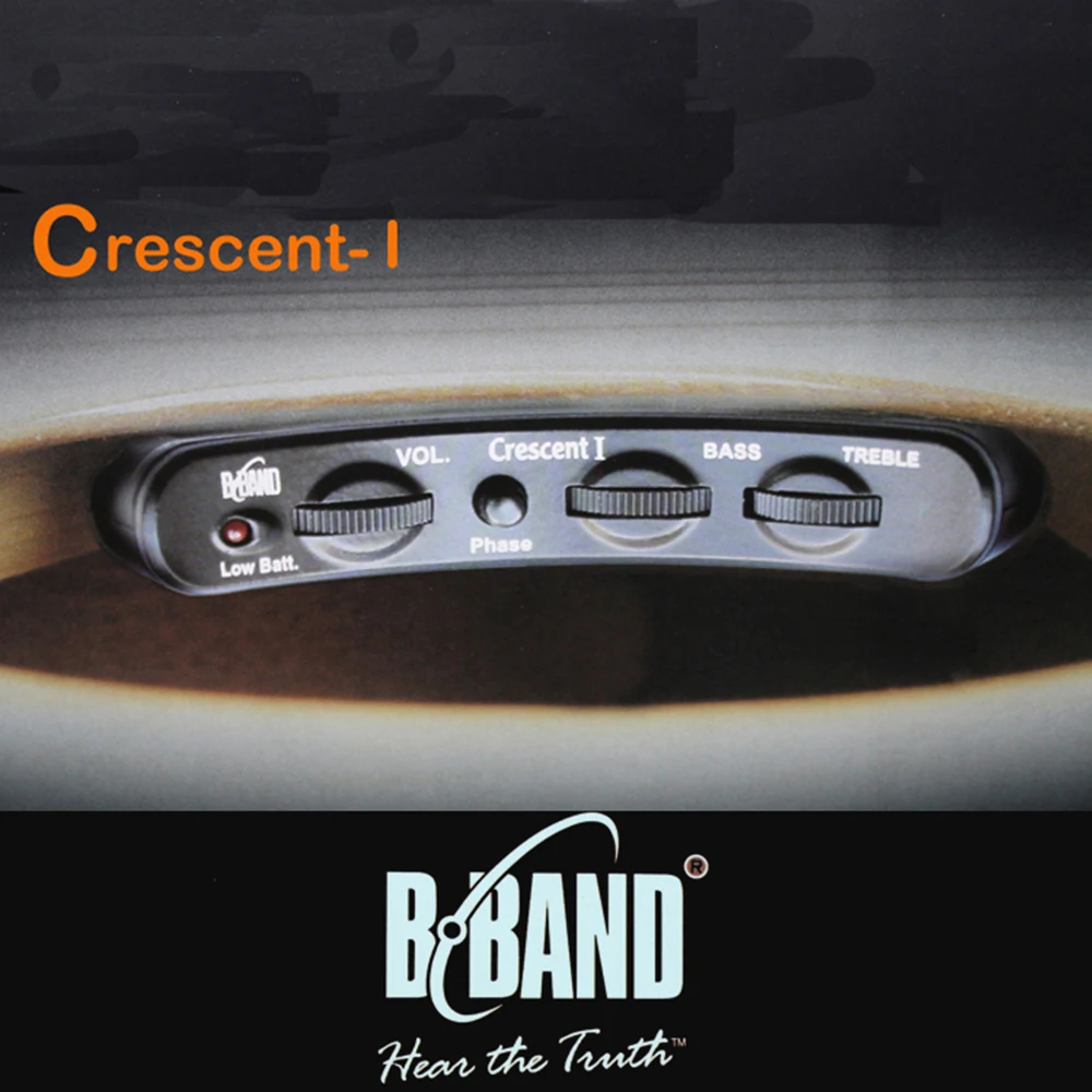 B BAND CRESCENT I CRESCENT One 1 B-BAND Акустическая гитара звукосниматель с Endpin Jack звуковое отверстие звукосниматель Soundhole