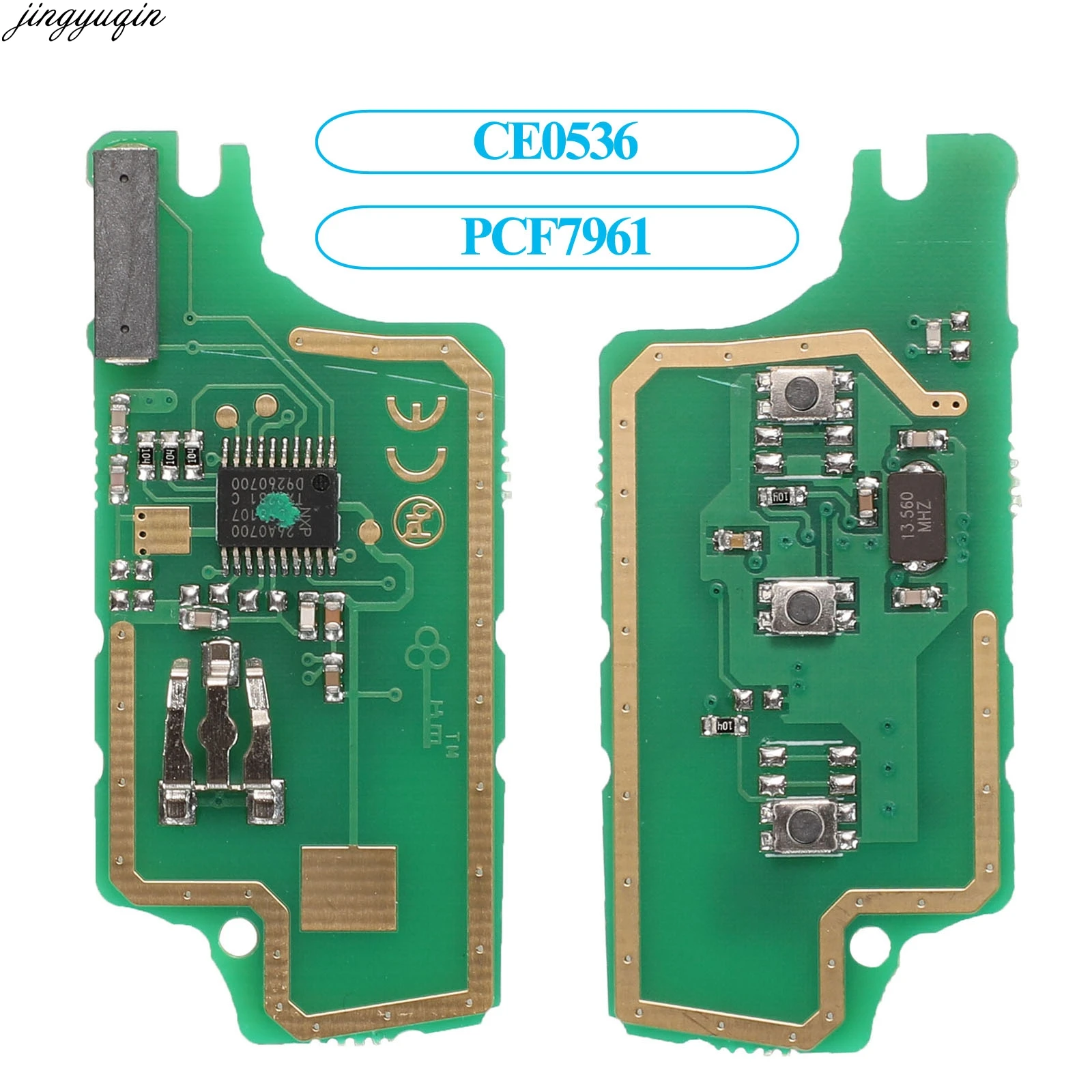 Пульт дистанционного управления Jingyuqin CE0523/0536 ASK 434 МГц PCF7941/7961 ID46 чип для Peugeot 407 408 307