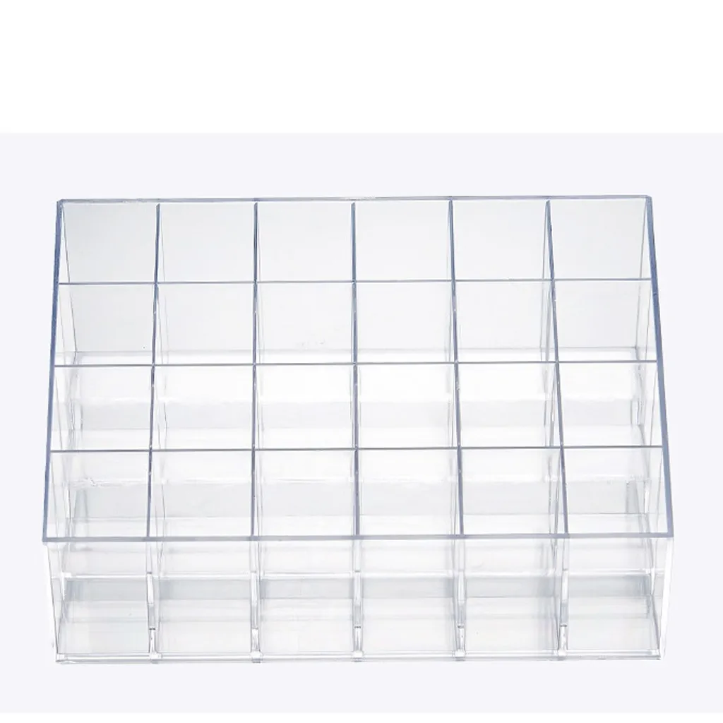 24 ячейки для рабочего стола макияж ящик Тип хранения Чехол держатель кисть