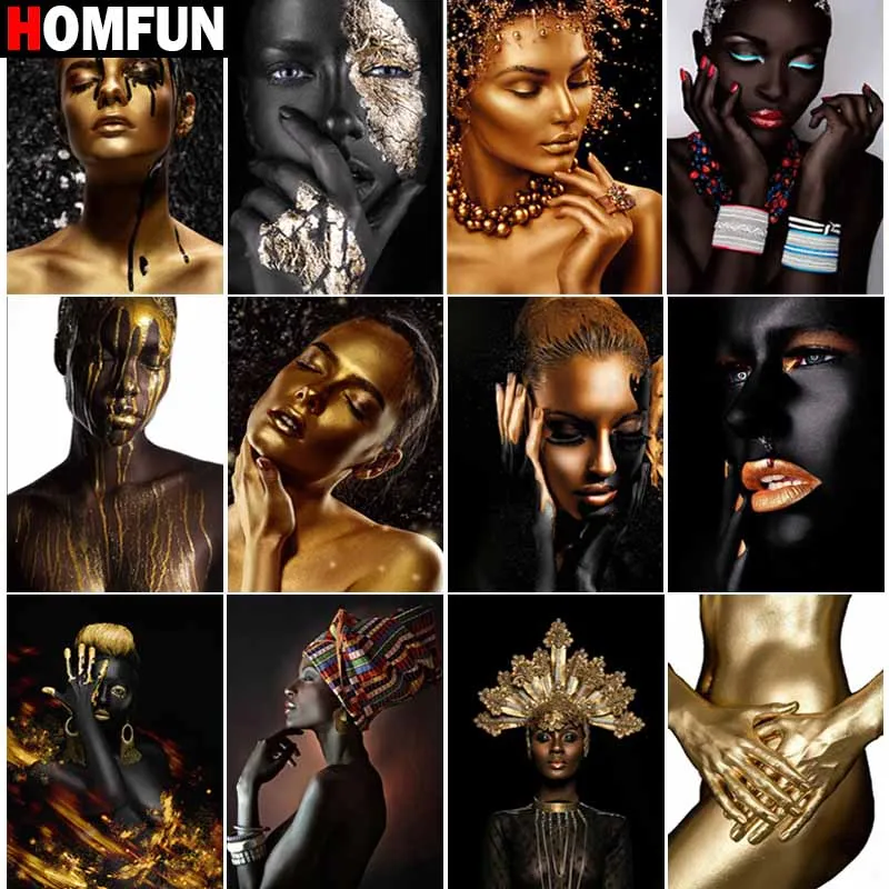 

Алмазная 5D картина HOMFUN «сделай сам», полноразмерная/круглая вышивка крестиком, с темой «Портрет женщины», домашний декор, подарок