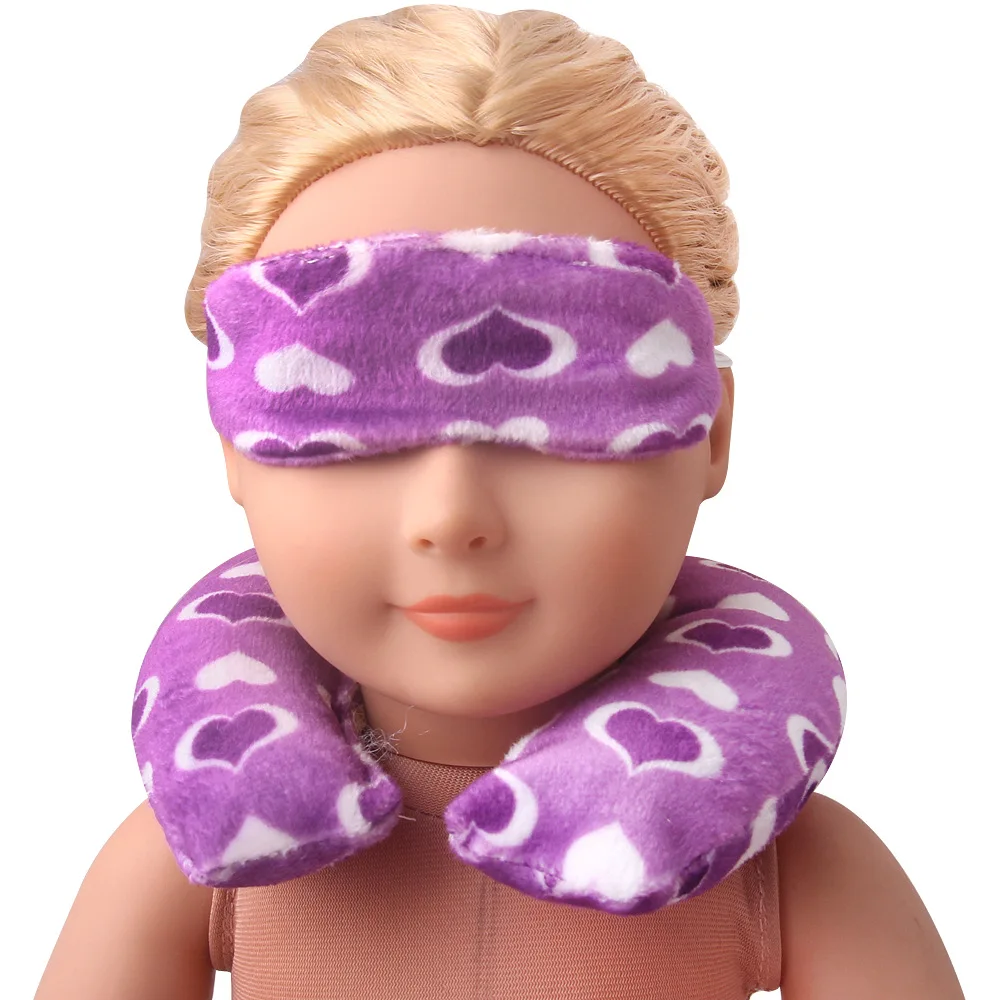 18-дюймовая американская кукла для девочек U-образная подушка + маска глаз русская