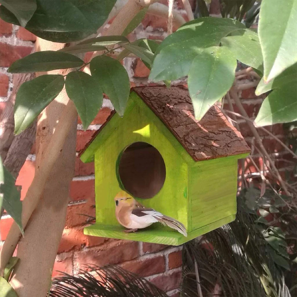 Открытый деревянный креативный птичий домик для питомца попугай гнезда Висячие