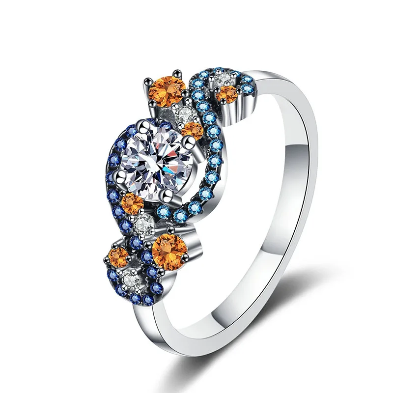 

Classic Cross Intertwine Copper Open Adjustable Ring Micro Paved Sparking AAA CZ Rhinestone Crystal for Women Party Jewelry