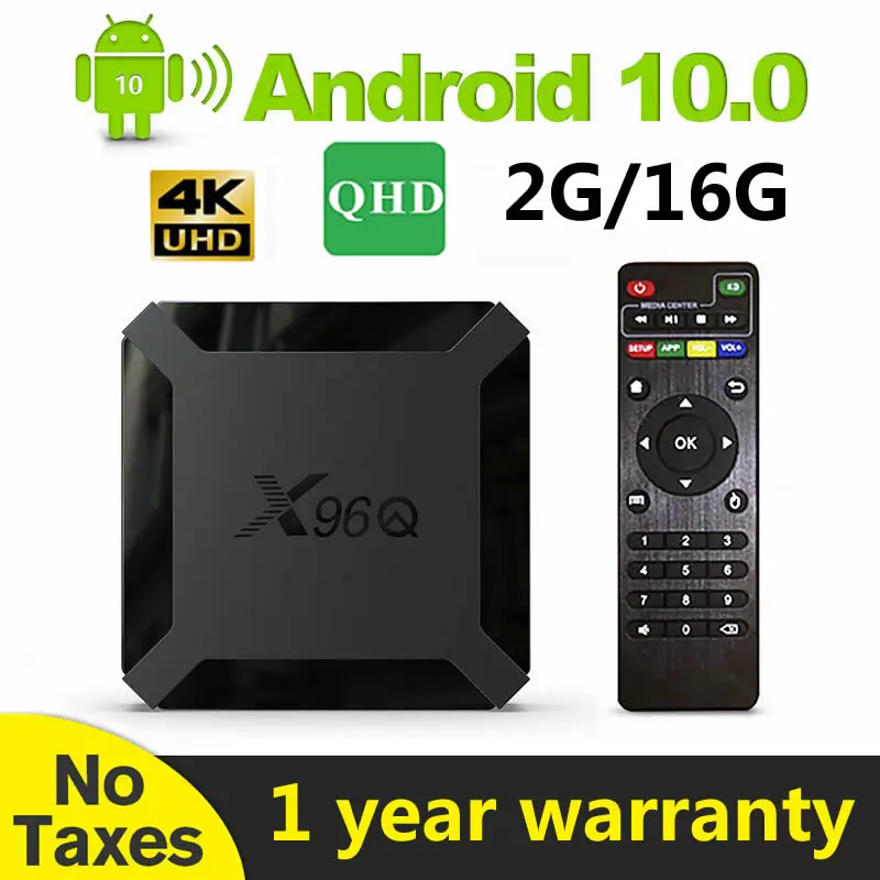 

ТВ-бокс Leadcool QHD X96Q Android 10,0, Лидер продаж, смарт-бокс Algenia для Франции, Великобритании, Бельгии, Германии, Марокко