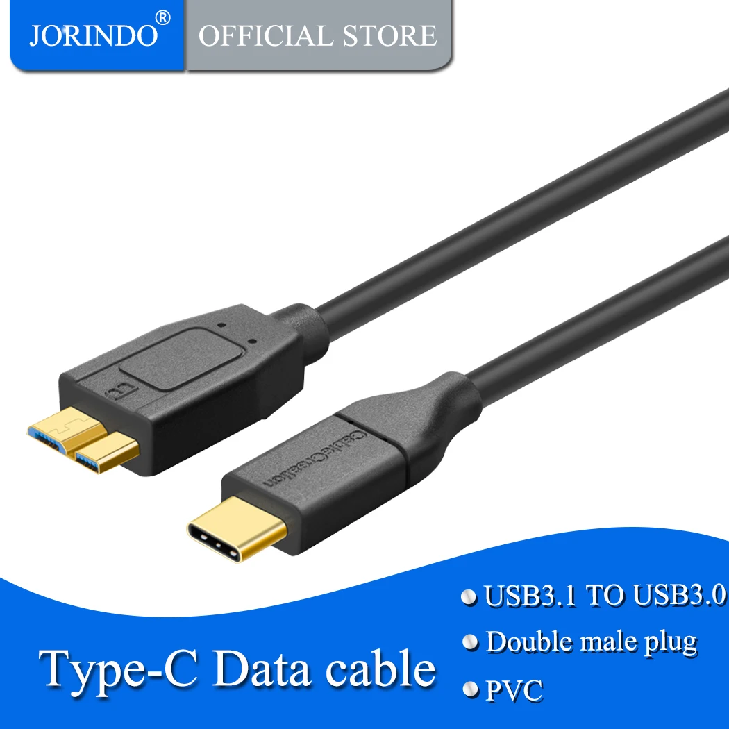 USB C к Micro B 3 0 (Gen 2/10G) JORINDO Плетеный 1 Type кабель совместимый MacBook (Pro) Chromebook Pixel|Кабели