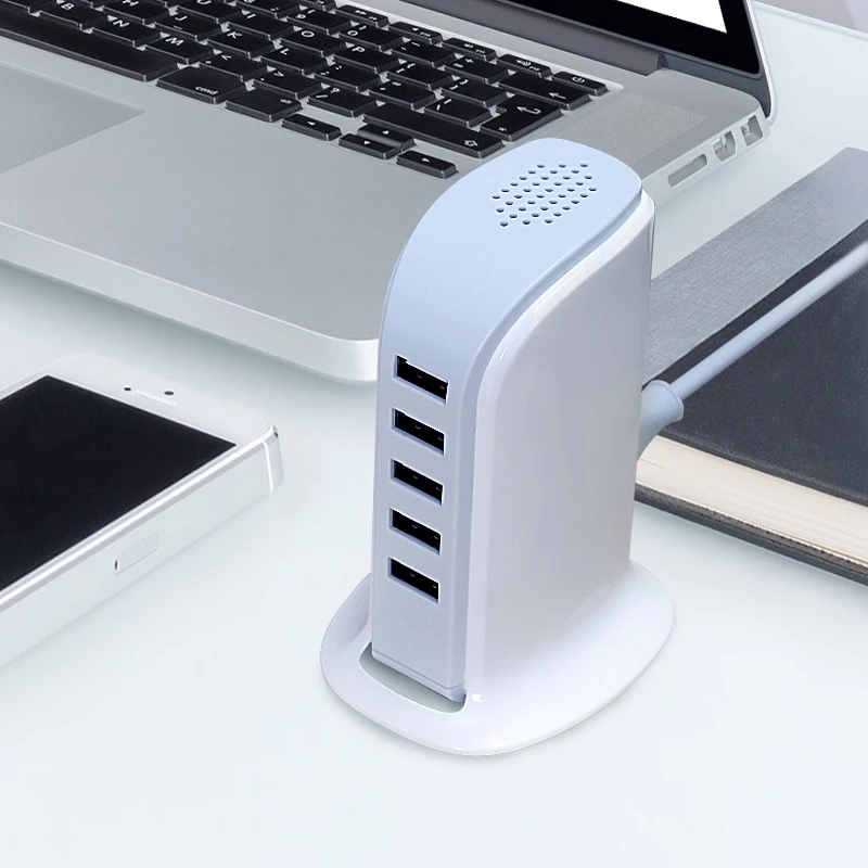 Зарядное устройство с 5 USB-портами и поддержкой быстрой зарядки | Мобильные