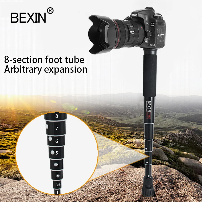 Выдвижной легкий портативный мини-монопод для камеры BEXIN Ручной штатив телефона