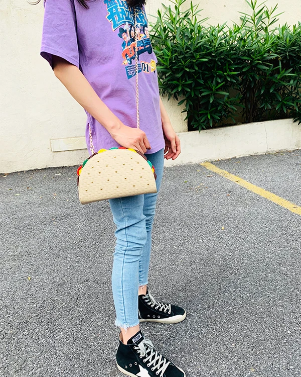 Многофункциональный кожаный кошелек в форме тако клатч сэндвич женские кошельки