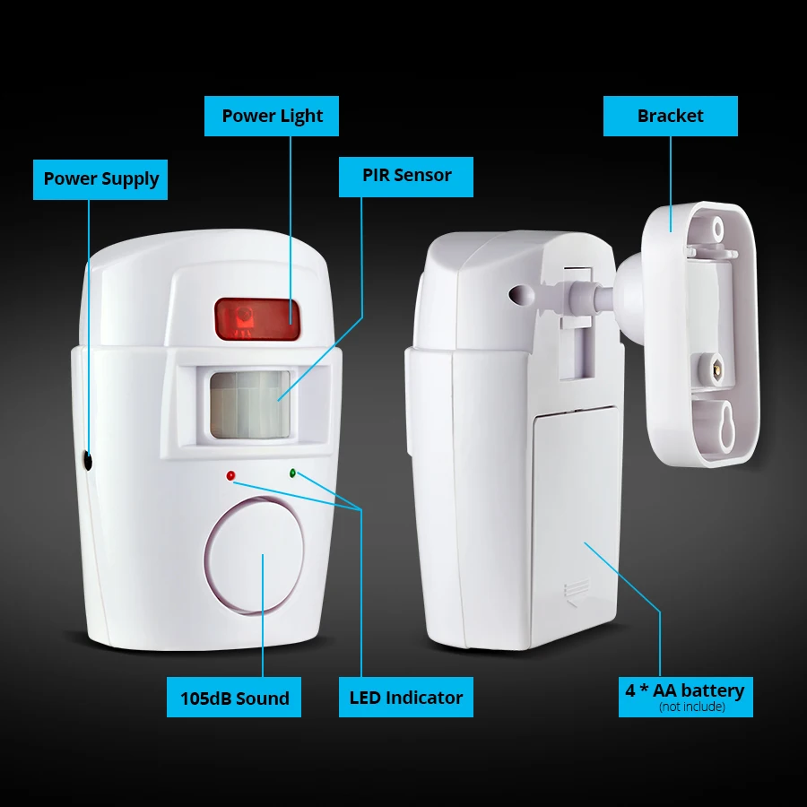 3pcs KERUI Home Security PIR Alert Infrared Sensor Anti-theft Motion Detector Alarm 110db Wireless Cost-effective system | Безопасность