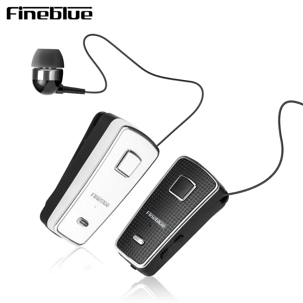 

Fineblue F970 Pro Mini business Vibration in-ear 10 hours Bluetooth 5.0 Earphone Neck Clip Telescopic Type Sport Bass Earbuds