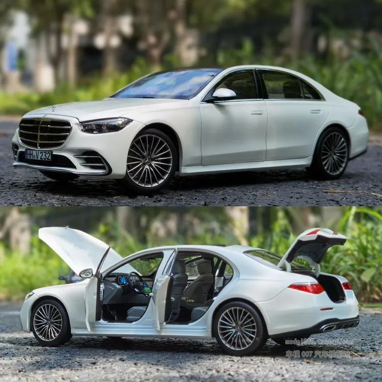 

Лимитированная Коллекционная модель автомобиля NOREV 1:18 BENZs W223 S600, многоцветная, полностью открытая