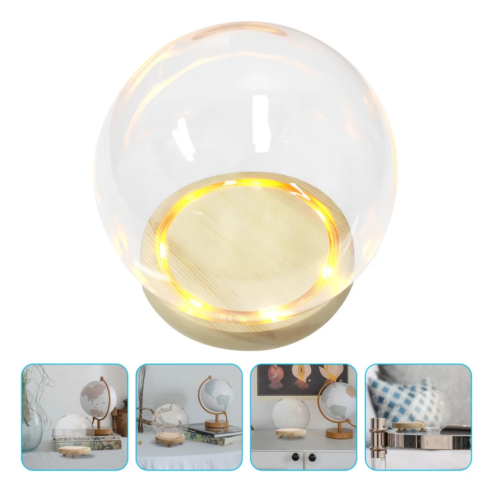 

1 Set Spherical Glass Cover Model Display Cover Practical Model Cover