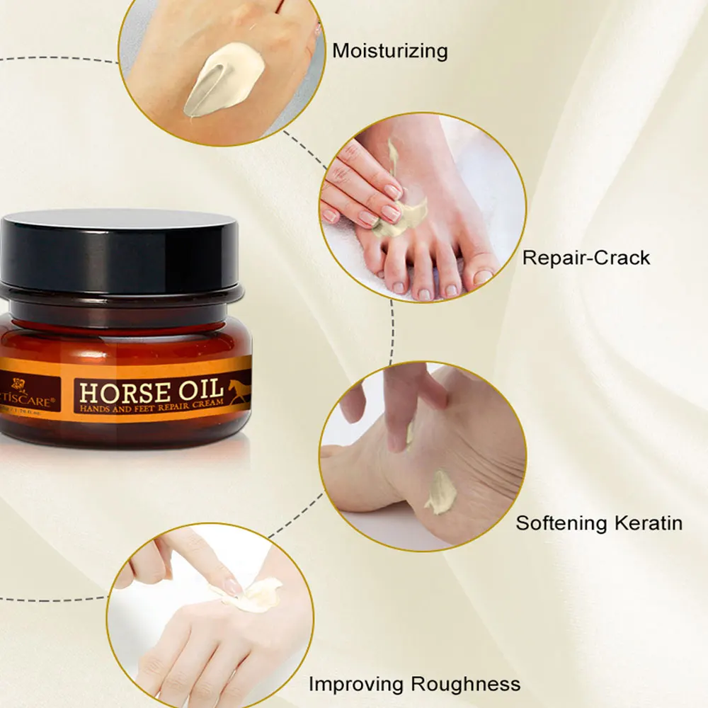 ARTISCARE Horse Oil Hands And Feet Repair Cream Anti-Aging Winter Anti-crack Whitening Hand lotion Nourishing Care |