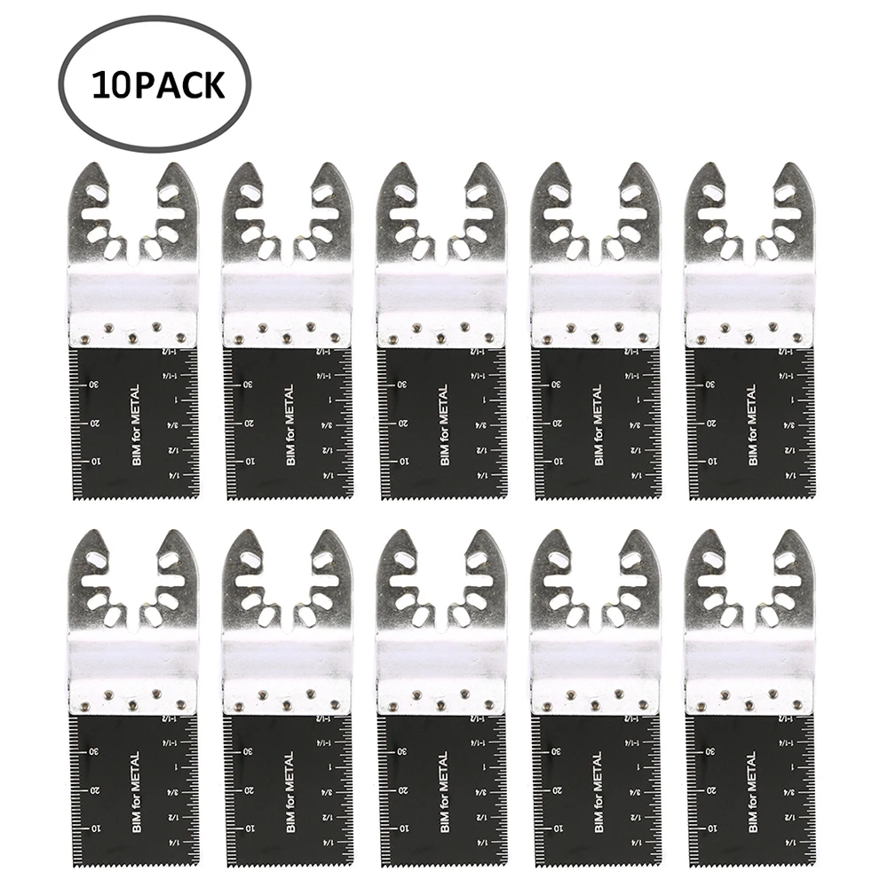 

10Pcs Titanium Oscillating Multitool Blade Oscillating Multi-Tools Accessories for Wood, Hard Material and Metal Cutting