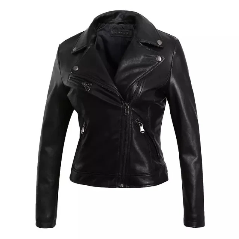 

Zoulv Ladies Slim Coats Feminine Girls Autumn Black Bikers Outfits ChicTassel Jackets Spring Women Faux Leather Bomber Jacket