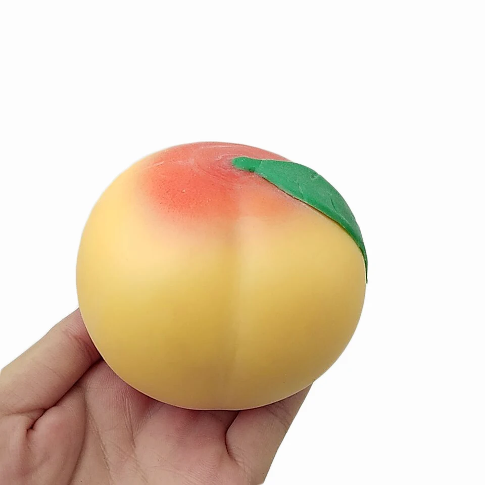 7 см детские забавные милые фрукты персик антистресс Сжимаемый мяч Игрушка