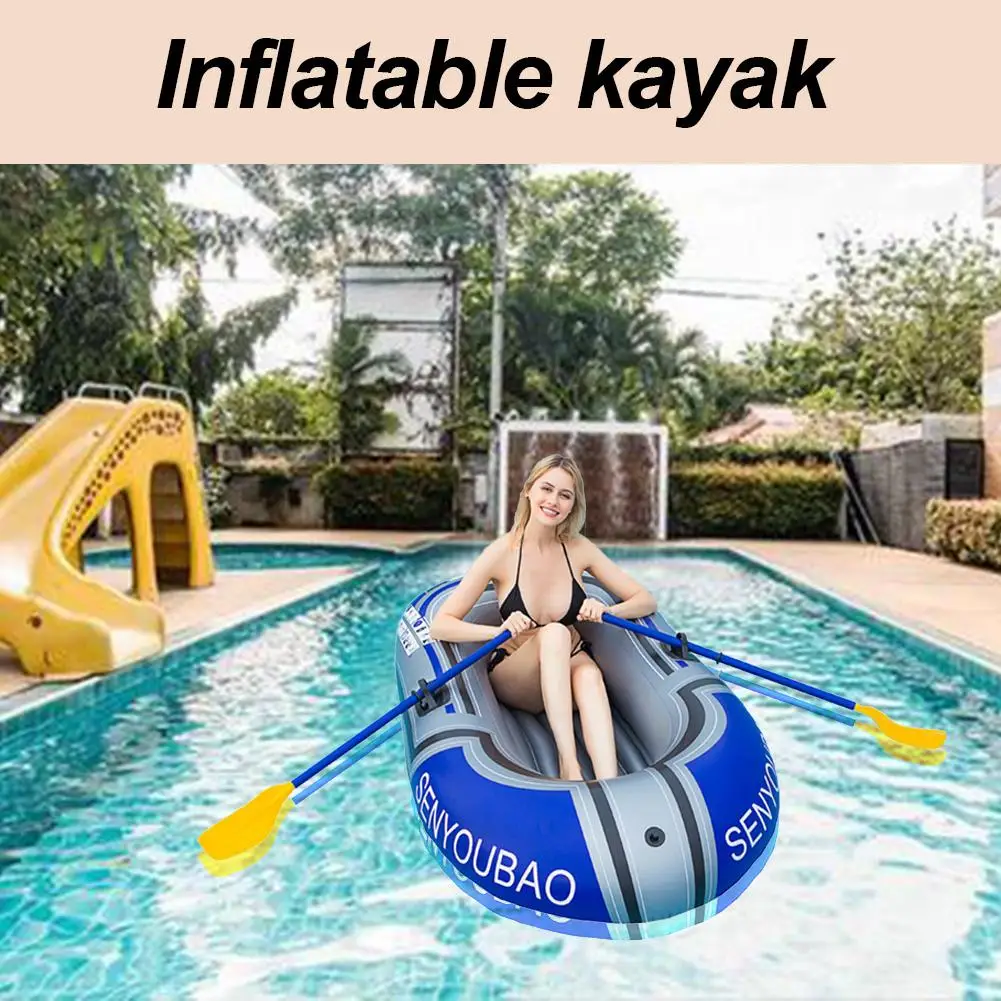 

Kayak Canoe Rowing Inflatable Fishing Boat For Single Person Air Boat Diving Boat Excluding The Oars Inflatable Fishing Boat