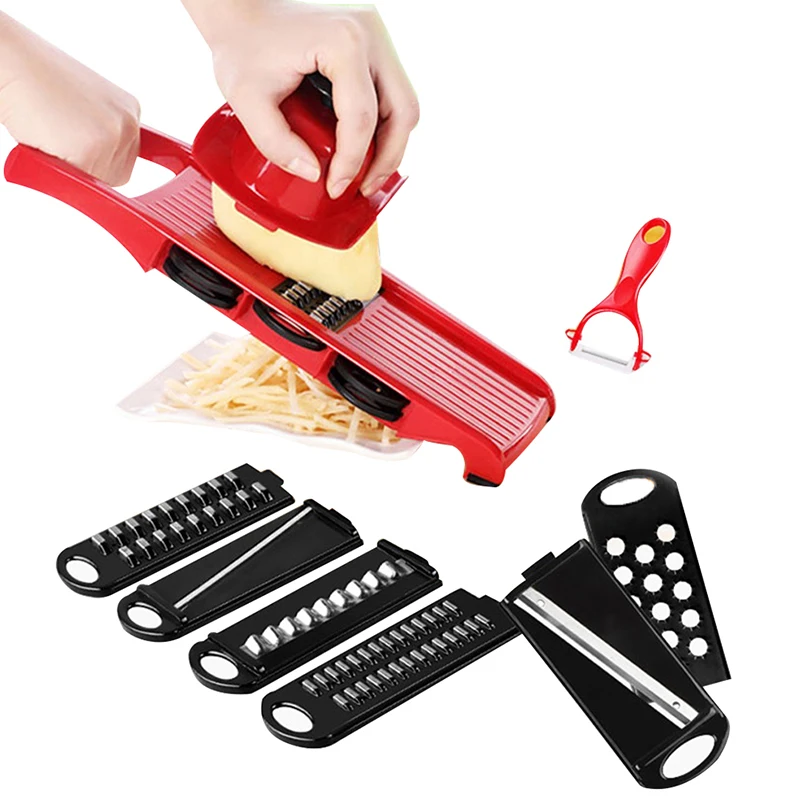 Ручной картофелерезка, овощерезка и фруктерезка, мандолина, луковицы, морковь, кухонные инструменты из нержавеющей стали, 10 штук/набор