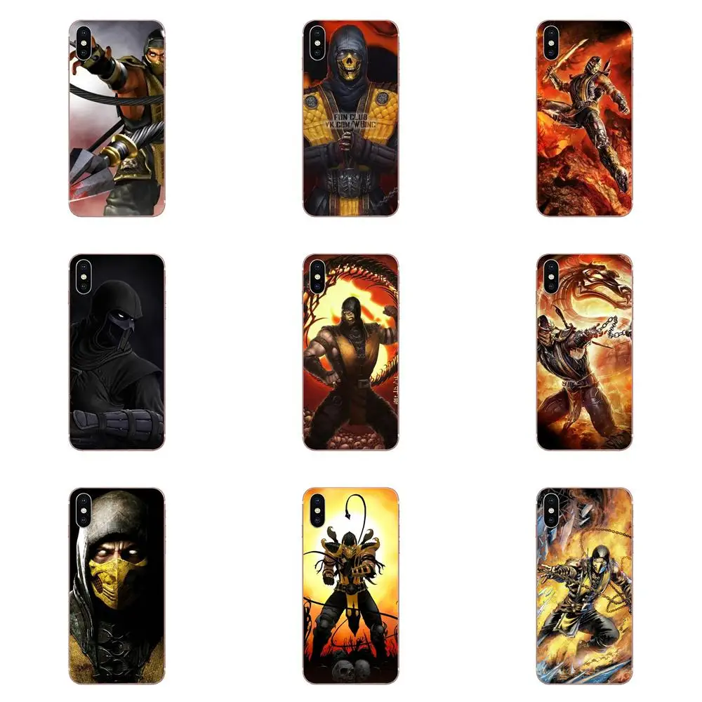 Мягкий чехол для телефона с рисунком морталя Комбат скорпиона Xiaomi Redmi Note 9 PRO Max 9s Mi9