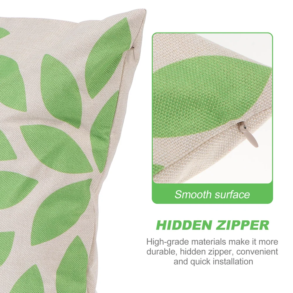 

4pcs Green Pillowcase Throw Pillow Case Fashion Pillow Cover Pillow Protector