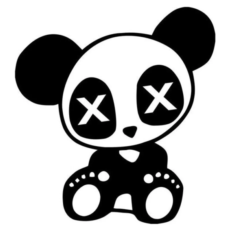 

13.1cm*14.2cm Team Panda Vinyl Car Sticker Decor Decal Car-Styling