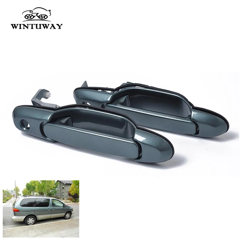 WINTUWAY подходит для 98 03 Toyota Sienna внешняя дверная ручка передняя левая + правая 2 шт. B