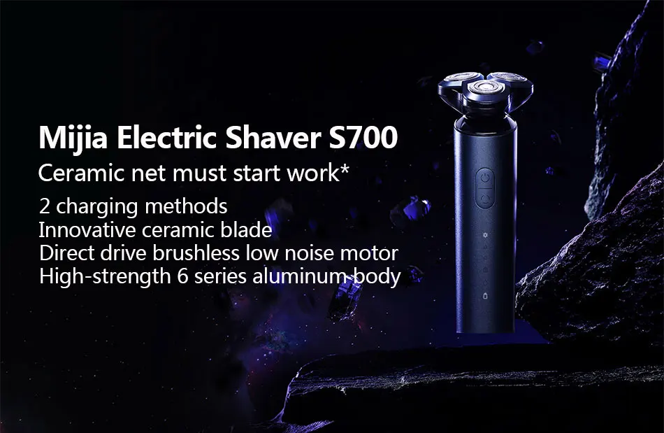 Xiaomi mijia barbeador elétrico s700 men cerâmica