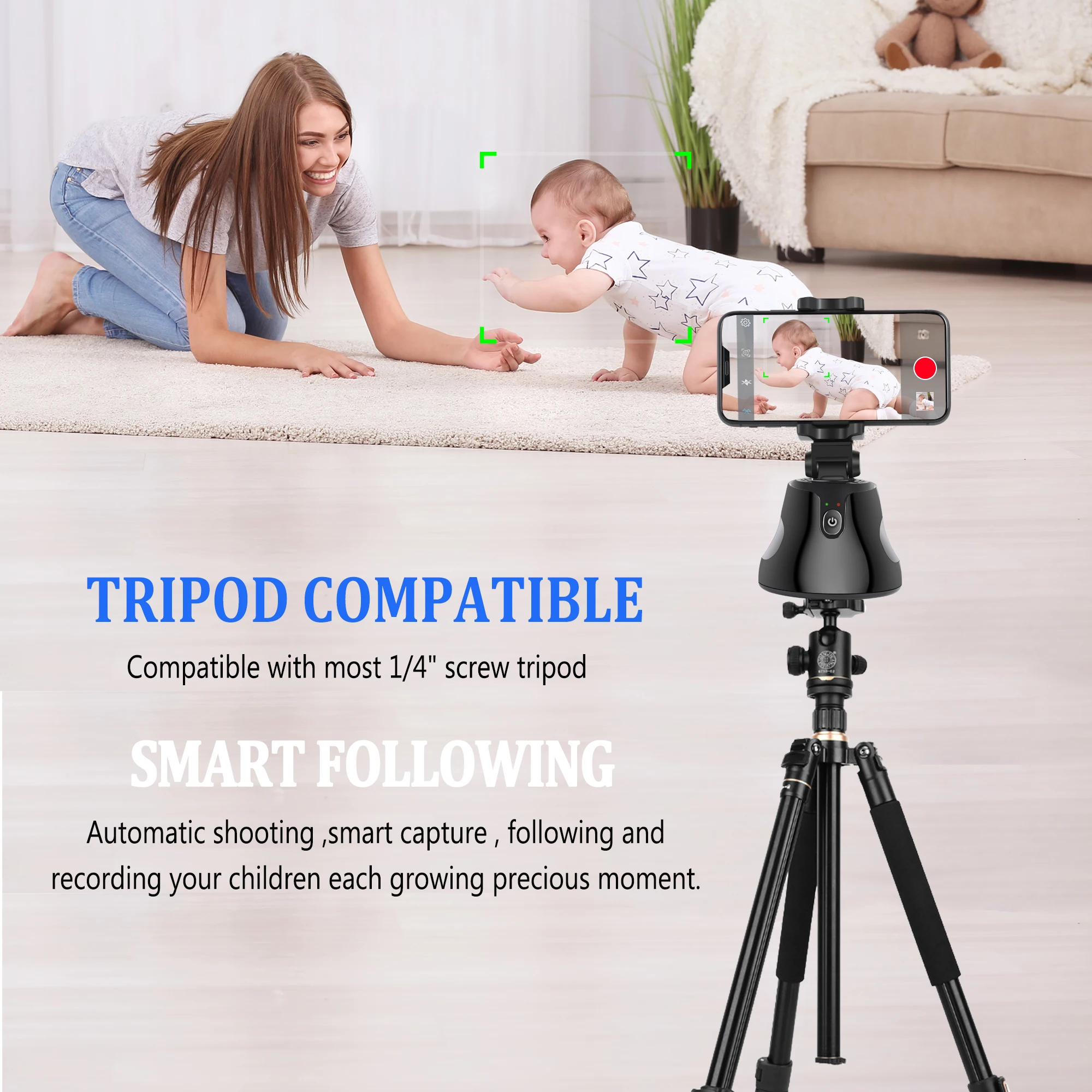 Умная портативная селфи палка штатив для камеры с автоматическим отслеживанием