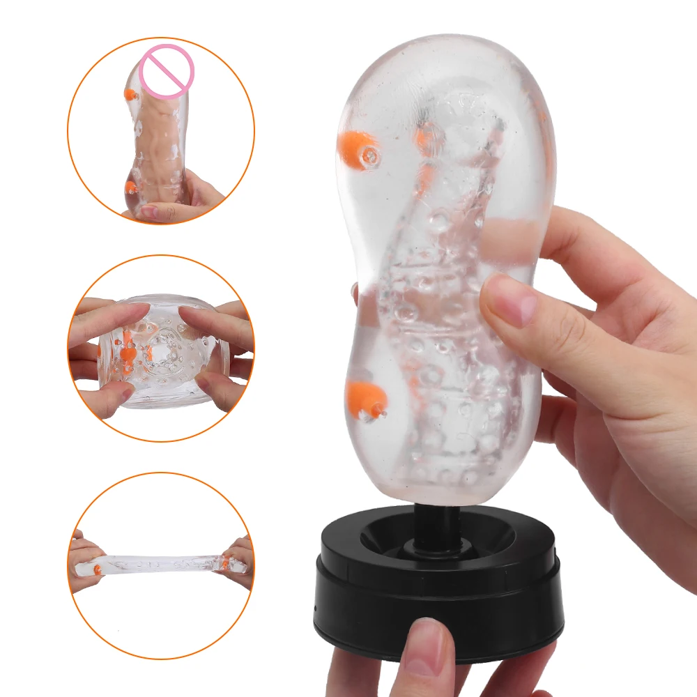 Мужской мастурбатор чашка Прозрачная мягкая Вагина искусственная вагина