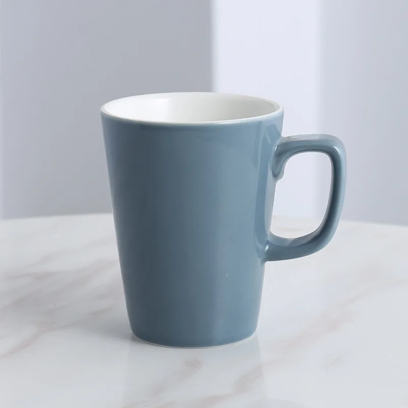 Оригинальные разноцветные глазурованные керамические кружки для капучино латте