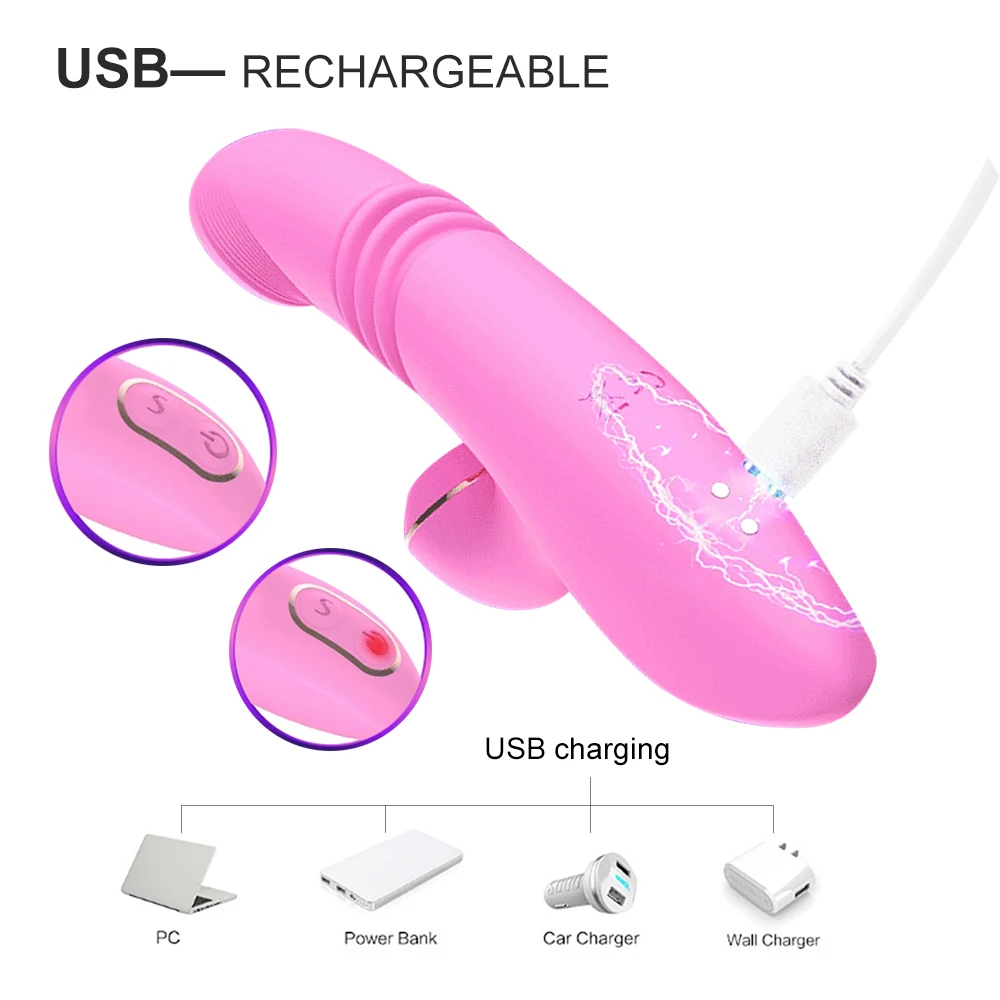 Телескопический фаллоимитатор вибраторы для женщин секс игрушки Женский