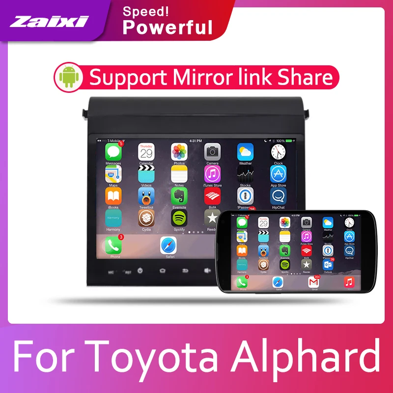 Для Toyota Alphard 2012 2013 2014 Автомобильная система Android 1080P IPS ЖК-экран Автомобильный
