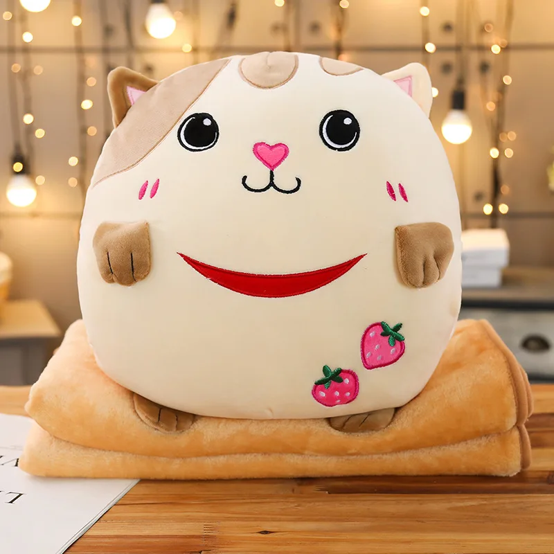 Модные мягкие единороги 2 в 1 подушки с одеялом внутри Kawaii Плюшевые Единорог слон кошка динозавр подарок на Рождество