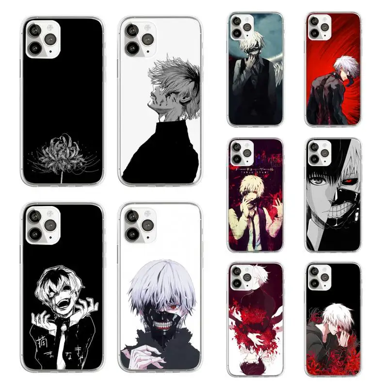 

Tokyo Ghoul Japan anime Phone Case Transparent soft For iphone 5 5s 5c se 6 6s 7 8 11 12 plus mini x xs xr pro max
