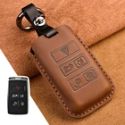 Чехол для автомобильного ключа, из натуральной кожи, с 5 кнопками