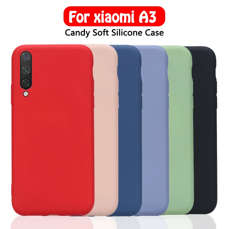 2019 мягкий tup жидкий силиконовый чехол для xiaomi mi a3 lite телефона защитный xiomi mia3 a 3