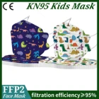 FFP2 Mascarillas KN95 детская маска 4 слоя мультяшный принт маска для лица KN95 для детей респиратор защитный Пылезащитный 10 шт.