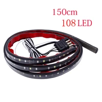 1pc 60 inch 108 led tail lamp strip for chevrolet toyota waterproof reverse braking driving turn signal light tube car parts