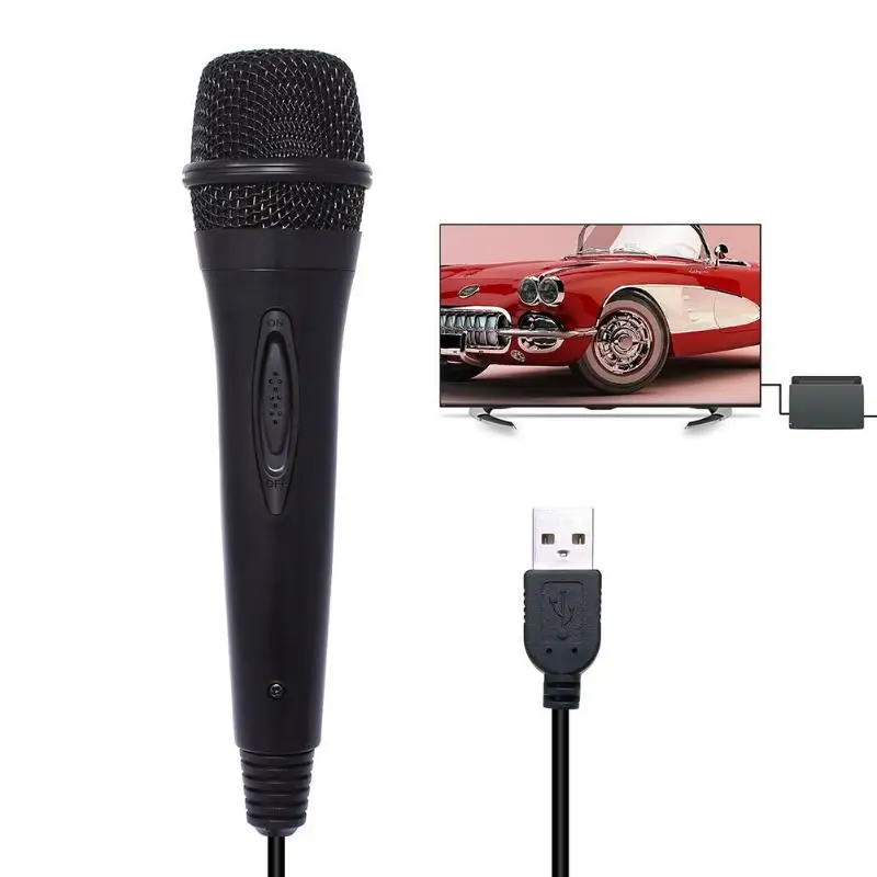 Проводные USB-микрофоны для геймпадов 3 м/9 8 Фута микрофон караоке Switch PS4 Wii U XBOX360