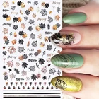 1 шт., переводные наклейки для ногтей с изображением листьев