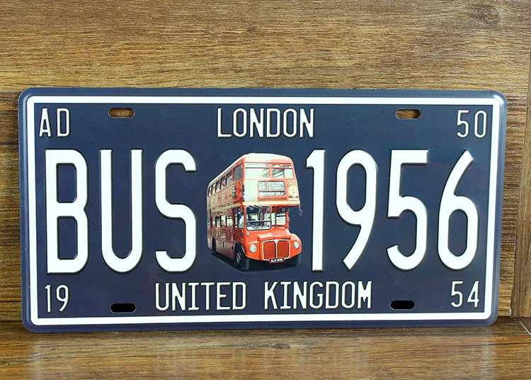 

Жестяные знаки для номера автобуса, 1956, 15x30 см