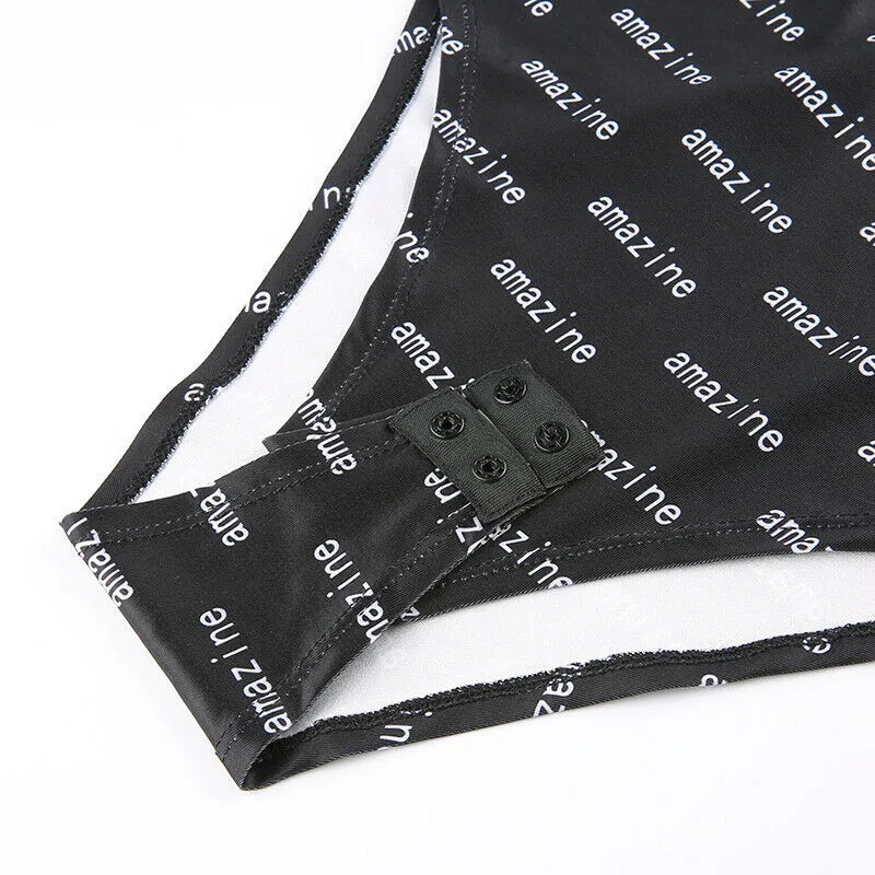 Лидер продаж женские чарующие боди с высоким воротником комбинезон длинными