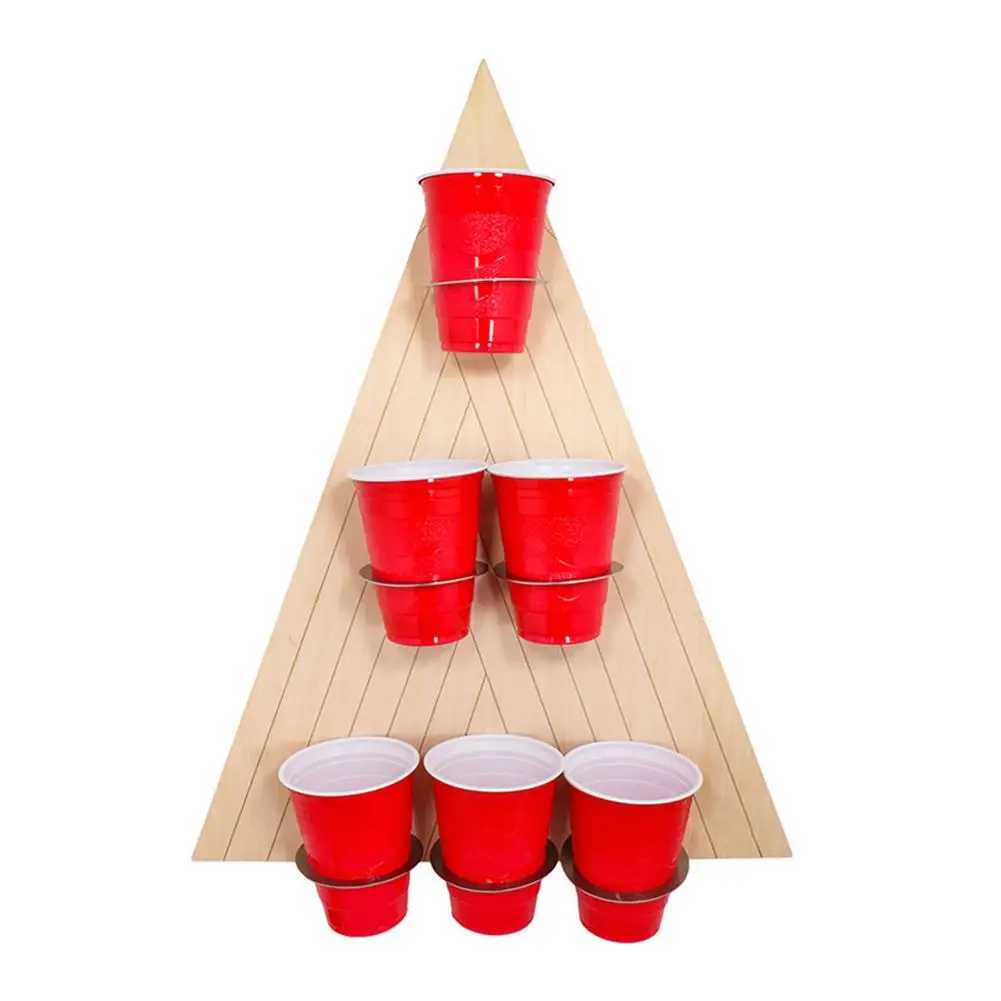 

1 Set Of Table Tennis Throwing Game Set Home Party Fun Interaction Pong Game Toy Set With Board & 6 Cups Play With Friend
