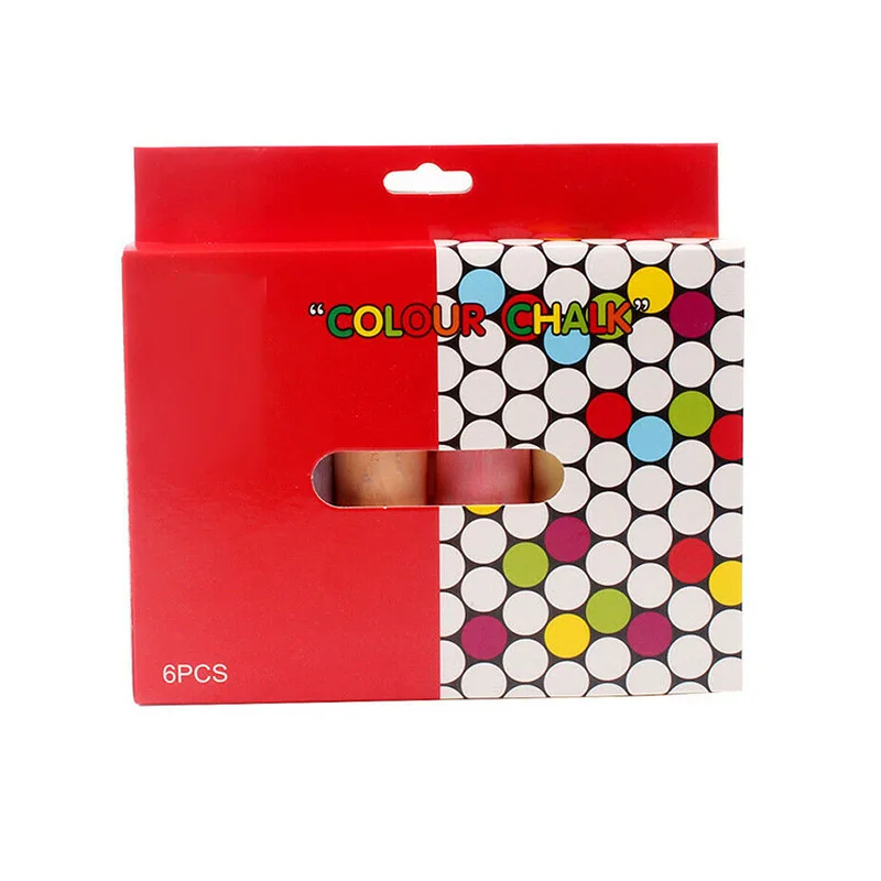 6/12 шт смешанные цвета мел палочки упаковка водорастворимые детская игровая